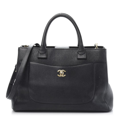 Chanel Grained Calfskin Small Neo Executive Shopper Tote Black 1 of 15