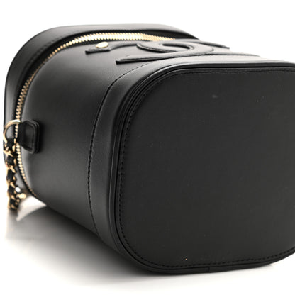 Chanel Lambskin Timeless Vanity Cosmetic Case Black 7 of 9