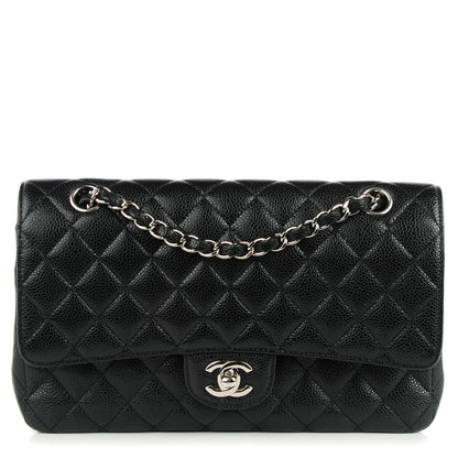 Chanel Caviar Quilted Medium Double Flap Black 1 of 8