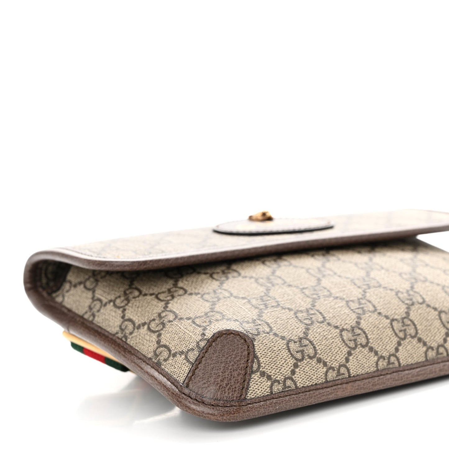 GG Supreme Monogram Neo Vintage Web Belt Bag Brown