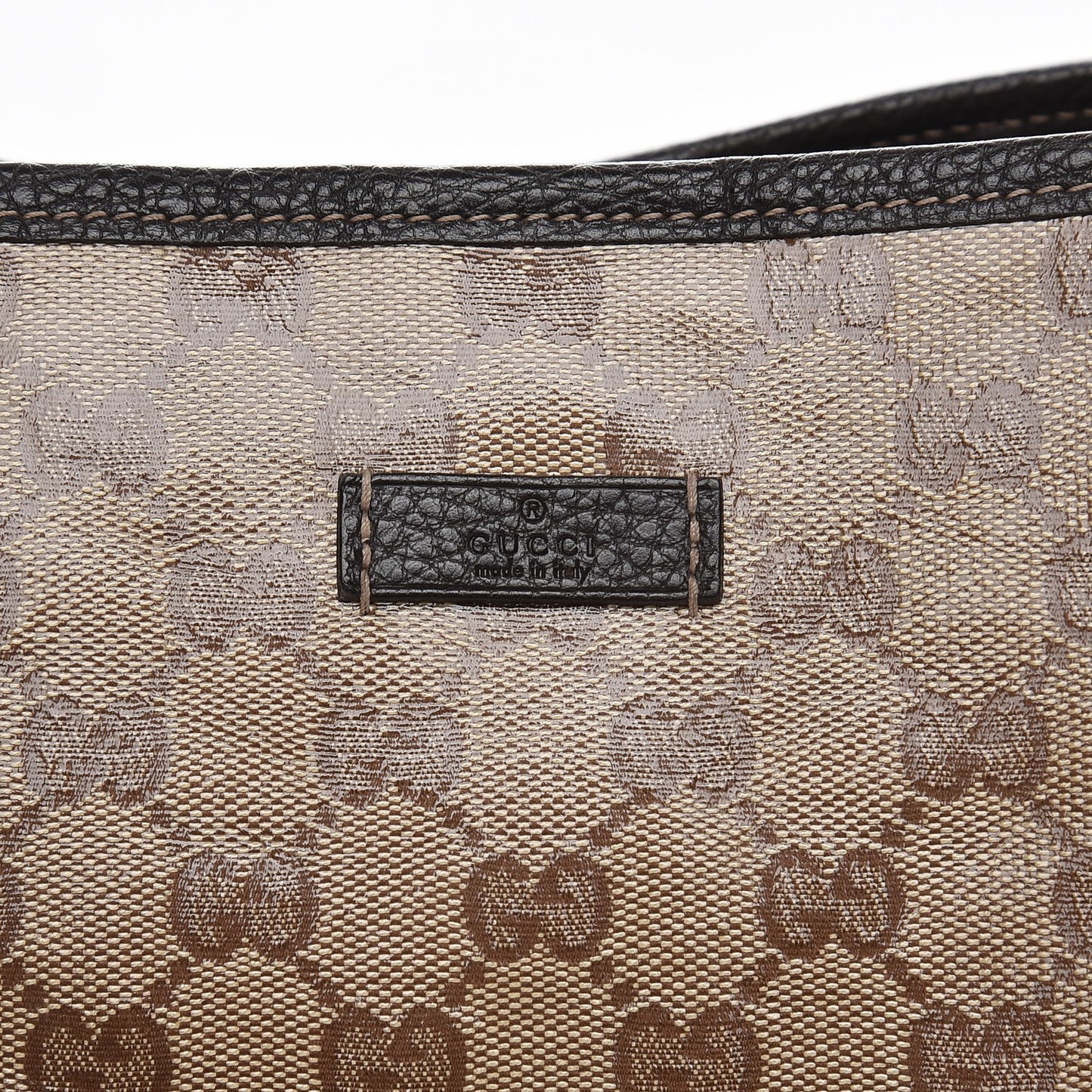 Crystal Monogram Medium Joy Tote Beige Ebony Testa di Moro