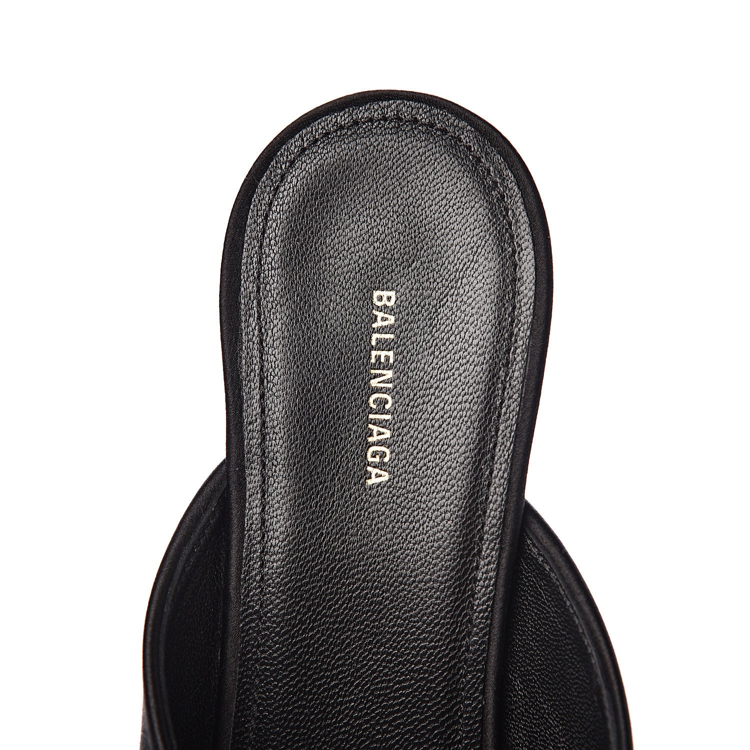 Balenciaga Satin Pointed Toe Knife 40mm Mules 37 Black 6 of 13