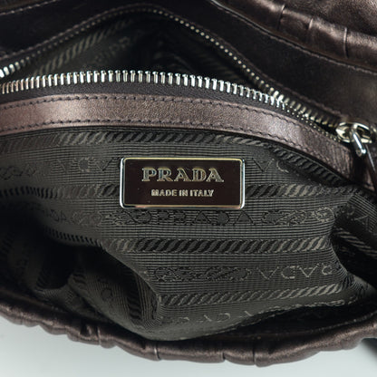 Prada Nappa Gaufre Mordore Shoulder Bag 6 of 7
