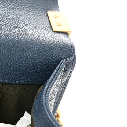 Chanel Caviar Quilted Large Boy Flap Blue 12 of 12