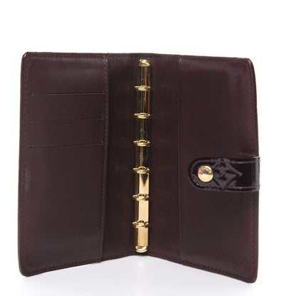 Louis Vuitton Vernis Small Ring Agenda Cover Amarante 5 of 9