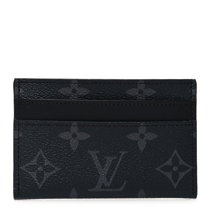 Louis Vuitton Monogram Eclipse Porte-Cartes Double Card Holder 1 of 8