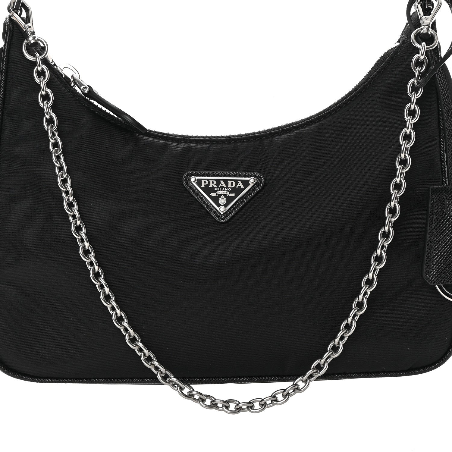 Prada Nylon Re-Edition 2005 Shoulder Bag Black 10 of 12