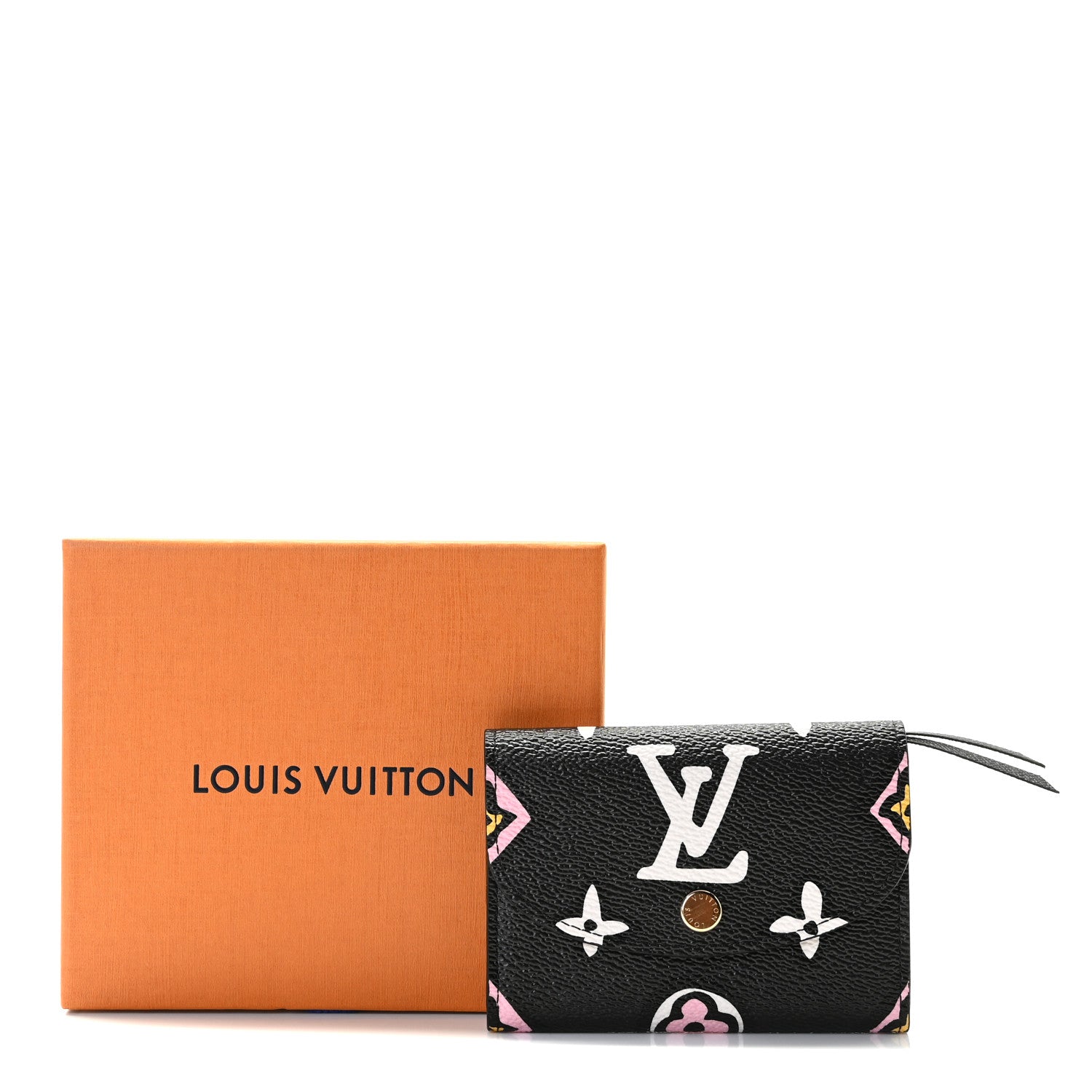 Louis Vuitton Monogram Giant Wild At Heart Rosalie Coin Purse Black 9 of 9