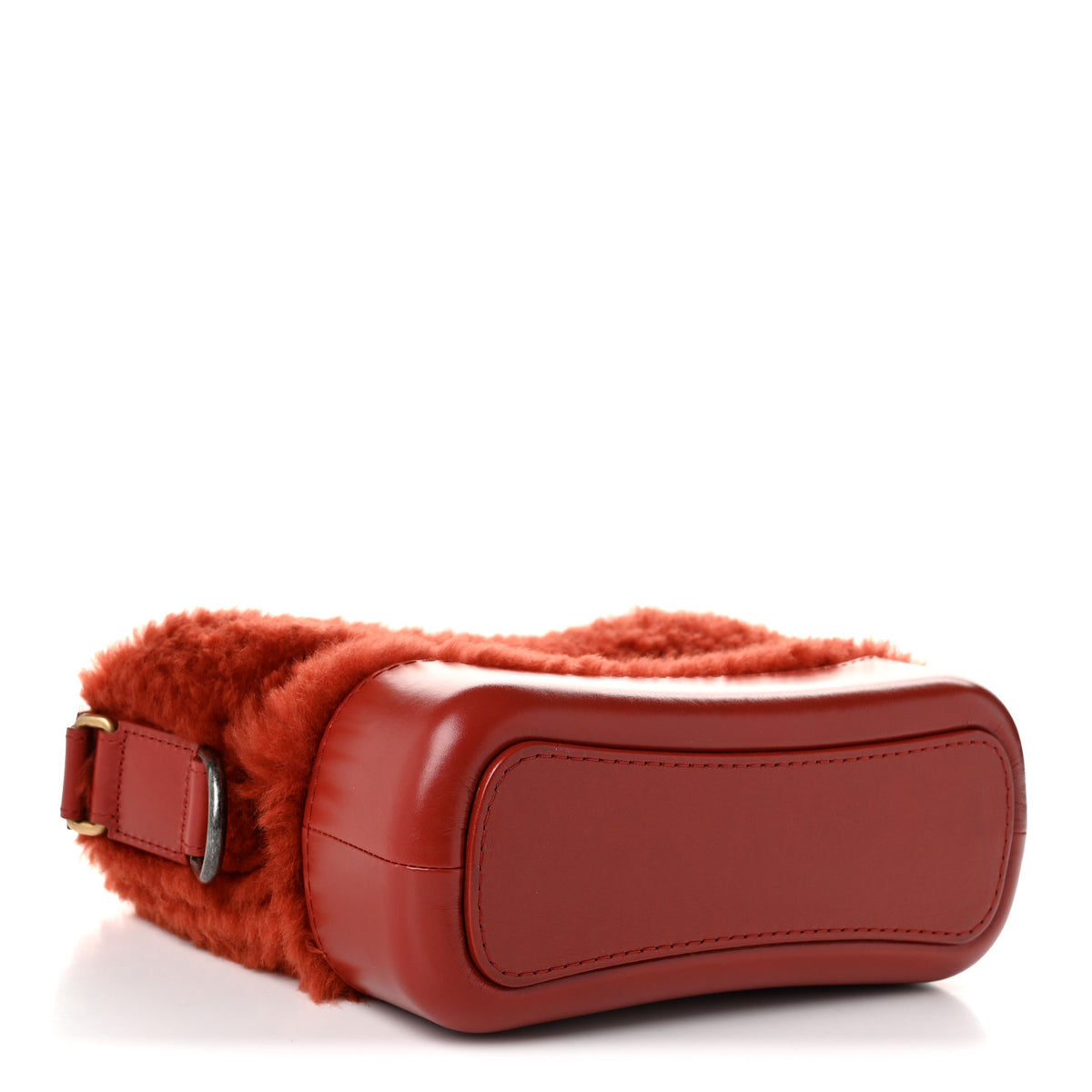 Chanel Shearling Small Gabrielle Hobo Red 4 of 10