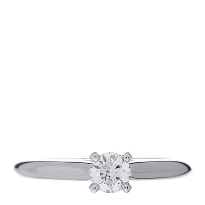 Cartier Platinum Diamond .24ct Solitaire Engagement Ring 47 4 1 of 6
