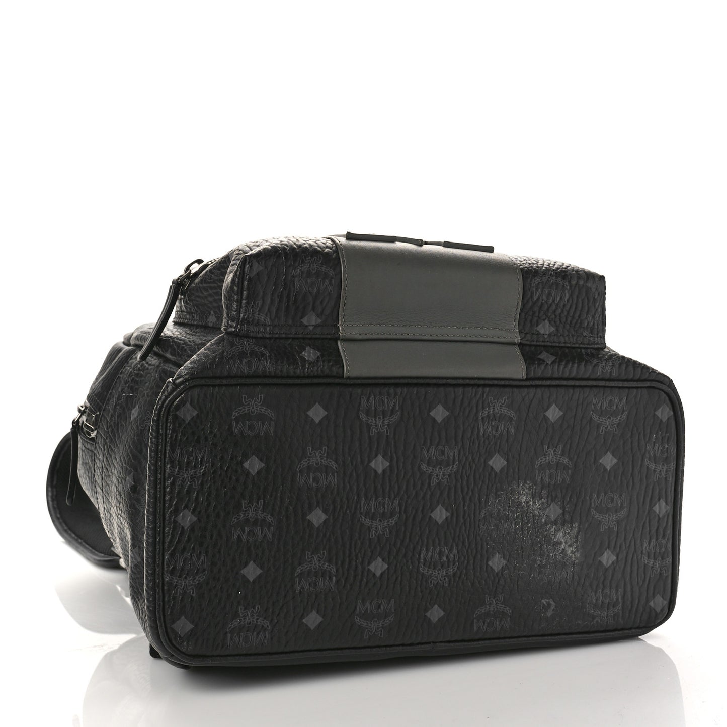 Visetos Medium Stark Logo Stripe Backpack Black