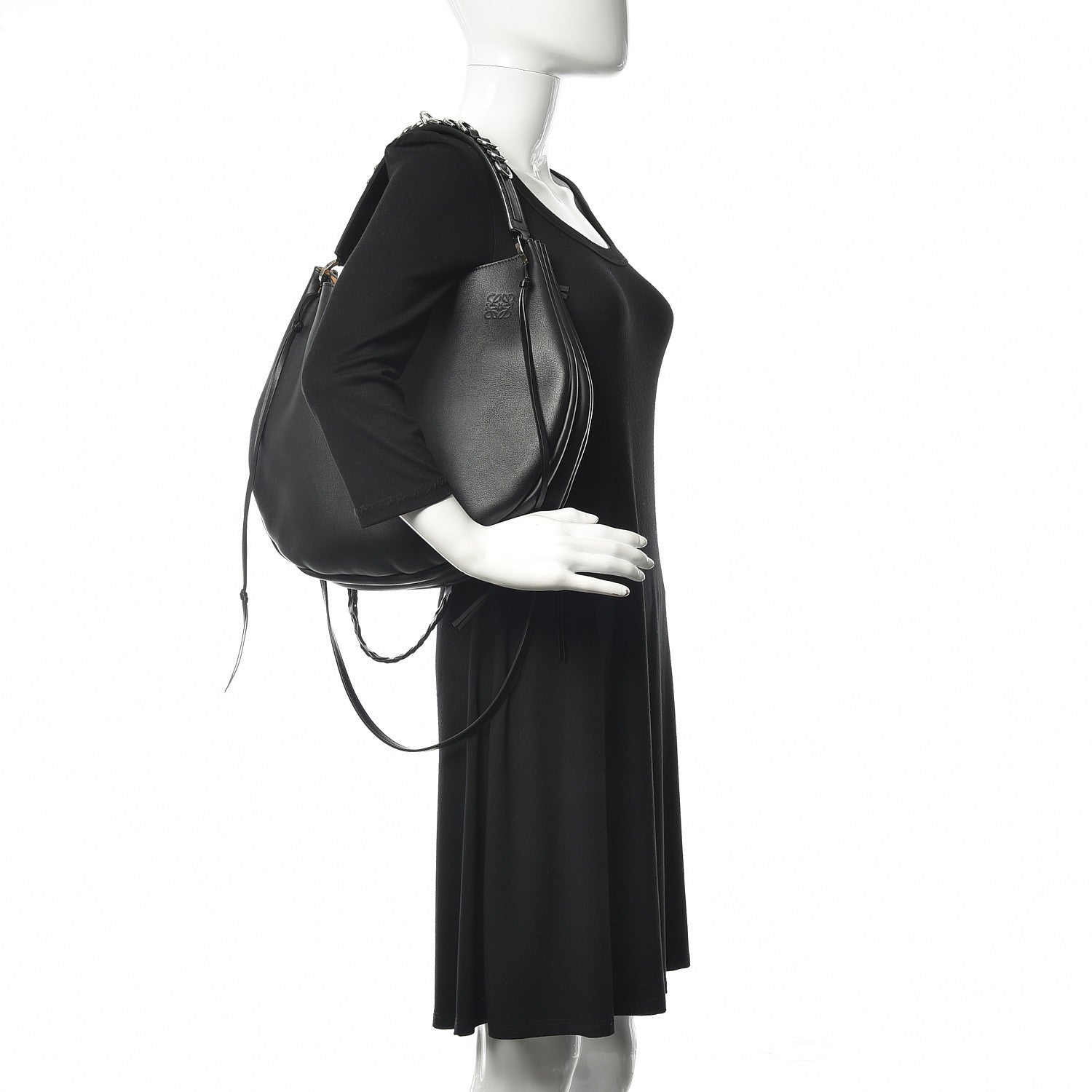 Loewe Calfskin Fortune Hobo Black 3 of 11