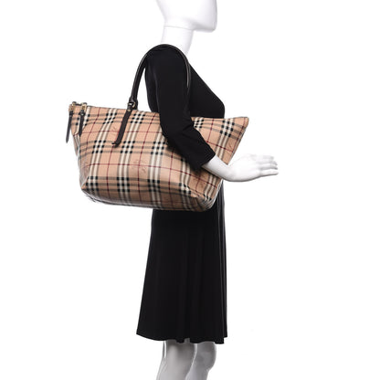 Burberry Haymarket Check Medium Salisbury Tote Chocolate 2 of 11
