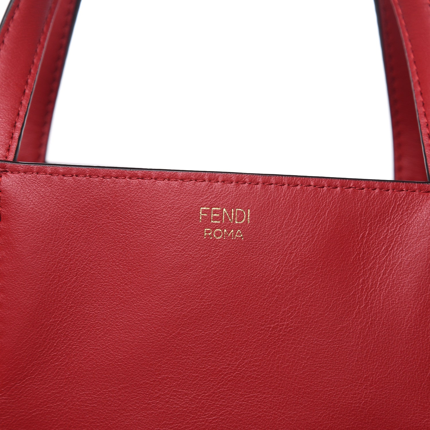 Fendi Vitello Grace Matte Large Flip Tote Fragola 9 of 13