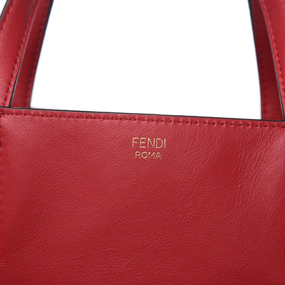 Fendi Vitello Grace Matte Large Flip Tote Fragola 9 of 13