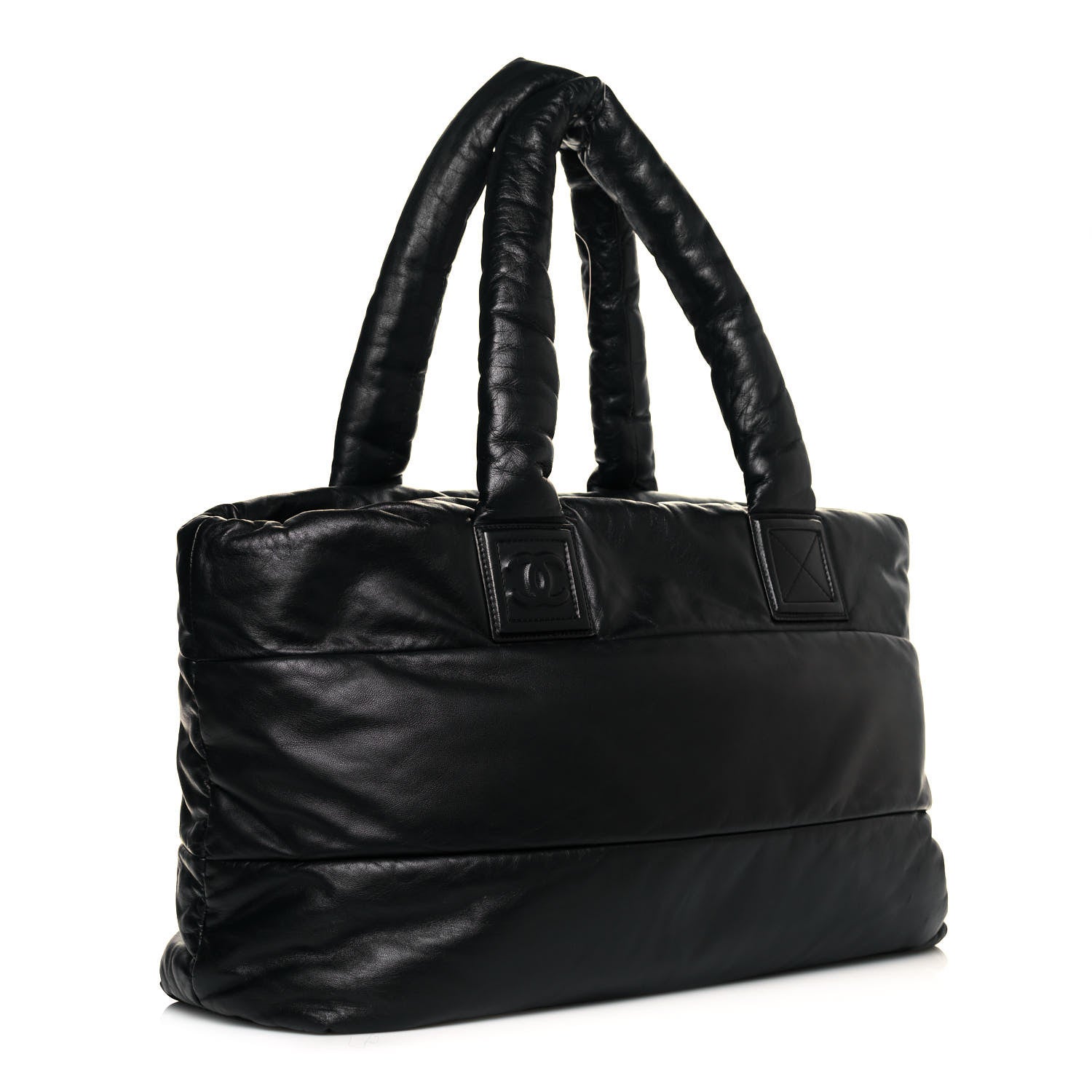 Chanel Lambskin Quilted Extra Large Coco Cocoon Reversible Tote Black 2 of 14