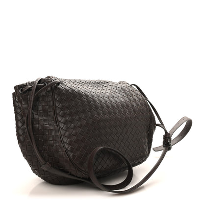 Bottega Veneta Nappa Intrecciato Messenger Bag Ebano 3 of 9
