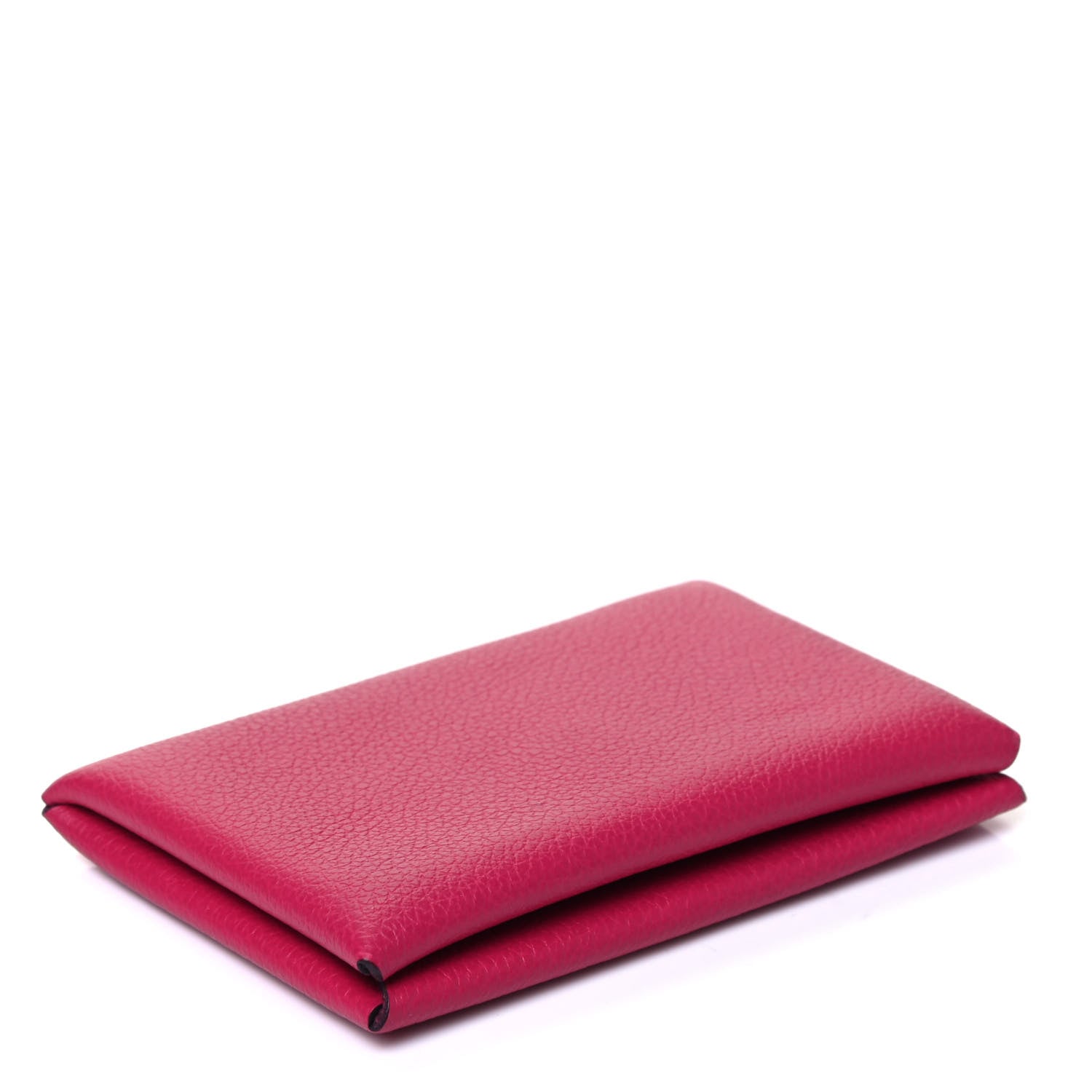 Hermes Evercolor Calvi Card Case Framboise 3 of 5