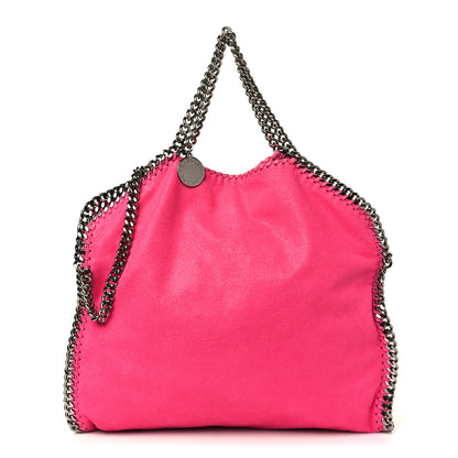 Stella McCartney Shaggy Deer Falabella Fold Over Tote Hot Pink 1 of 10