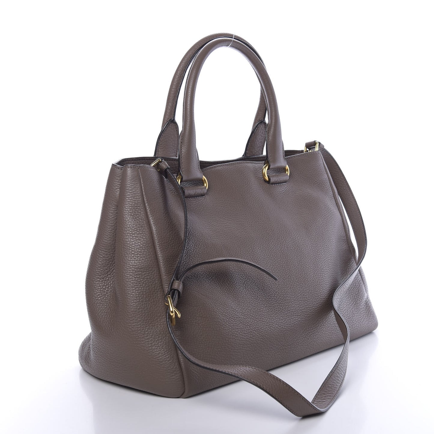 Vitello Daino Shopping Satchel Argilla