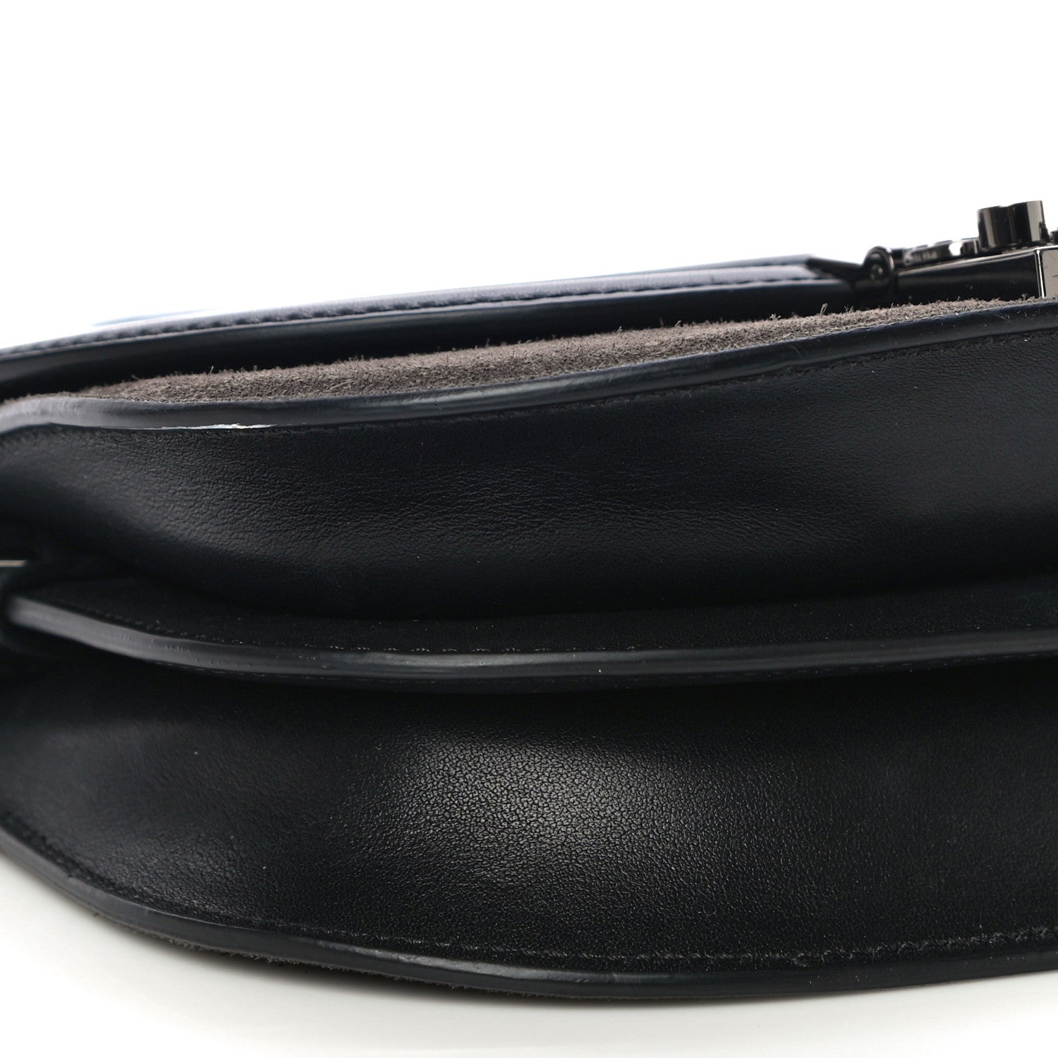 MCM Suede Calfskin Trisha Small Shoulder Bag Black 9 of 16