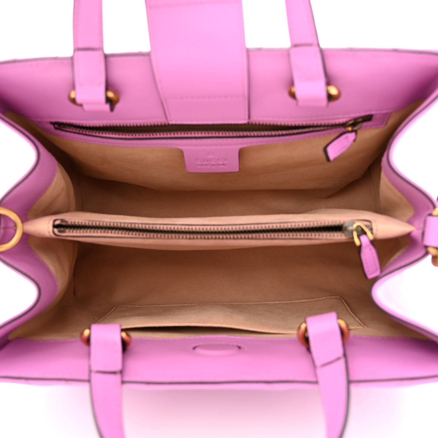 Calfskin Matelasse Small GG Marmont Tote Candy Mousse