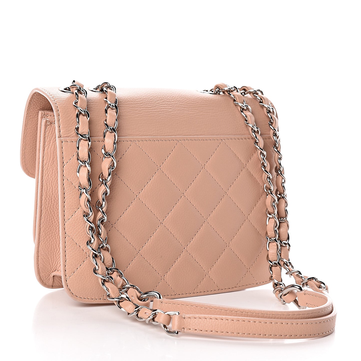 Caviar Quilted CC Box Flap Light Pink