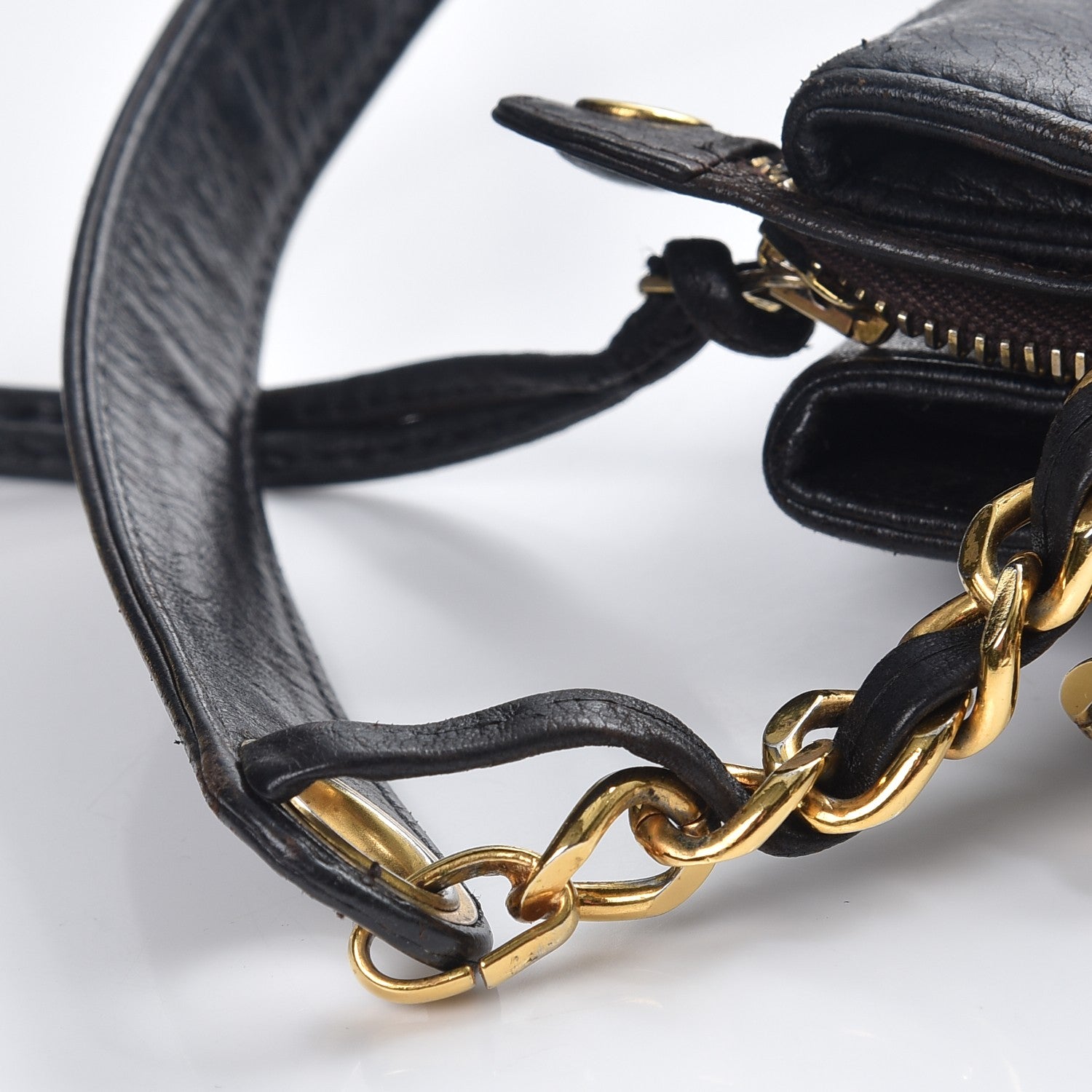 Chanel Lambskin Shoulder Bag Black 10 of 14