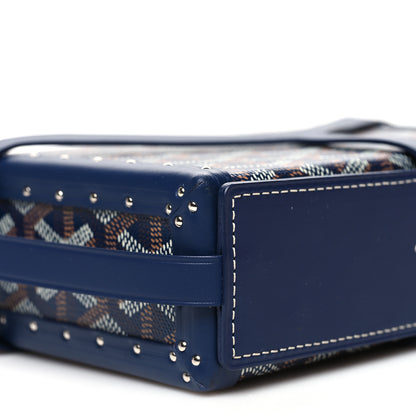 Goyard Goyardine Minaudiere Trunk Bag Navy 9 of 10