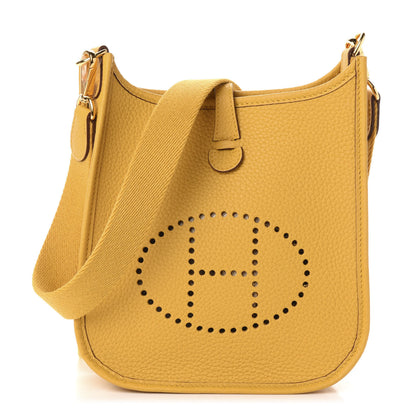 Hermes Taurillon Clemence Evelyne TPM Jaune Ambre 1 of 11