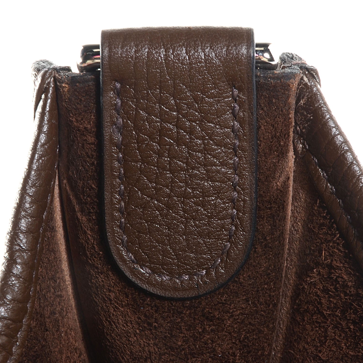 Hermes Taurillon Clemence Evelyne III PM Chocolate 15 of 15