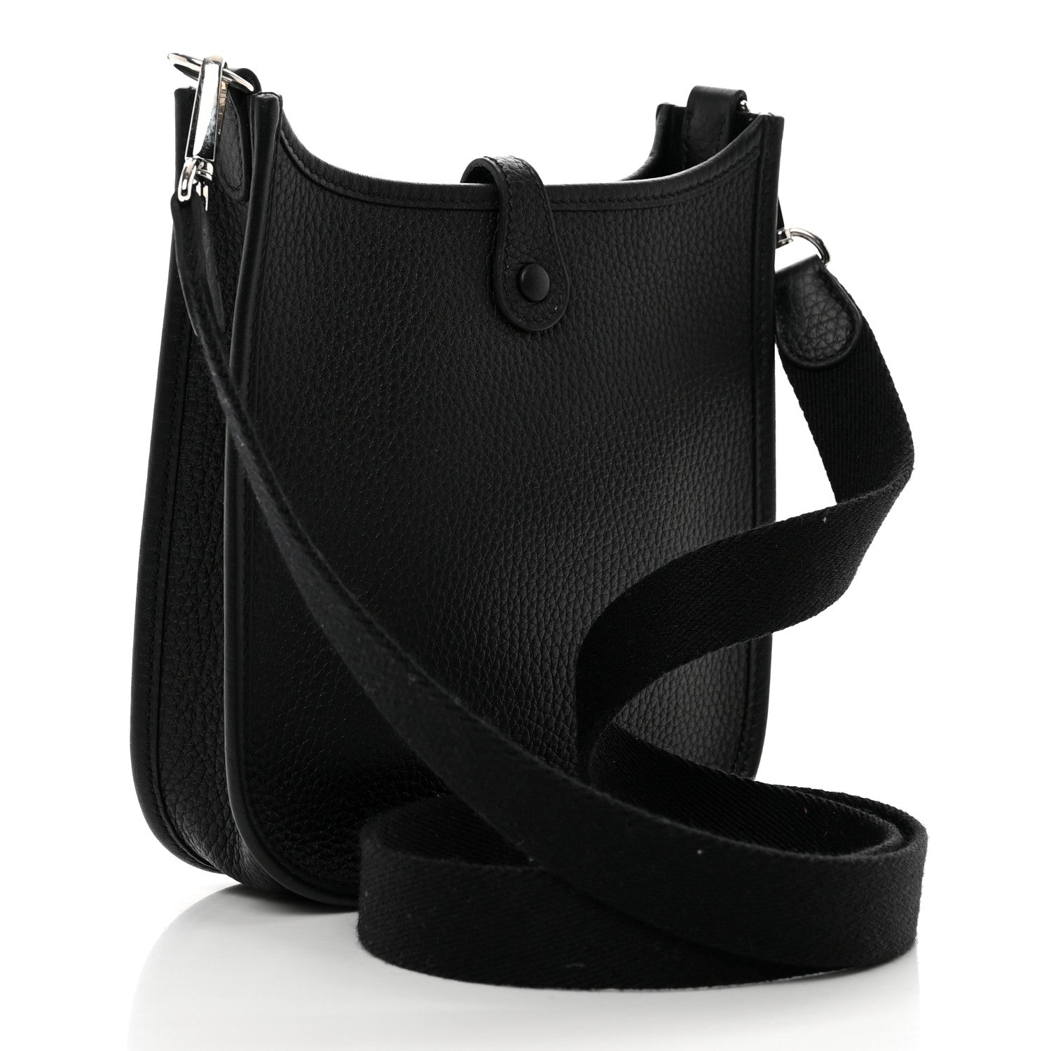 Hermes Taurillon Clemence Evelyne TPM Black 3 of 9