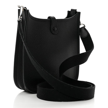 Hermes Taurillon Clemence Evelyne TPM Black 3 of 9