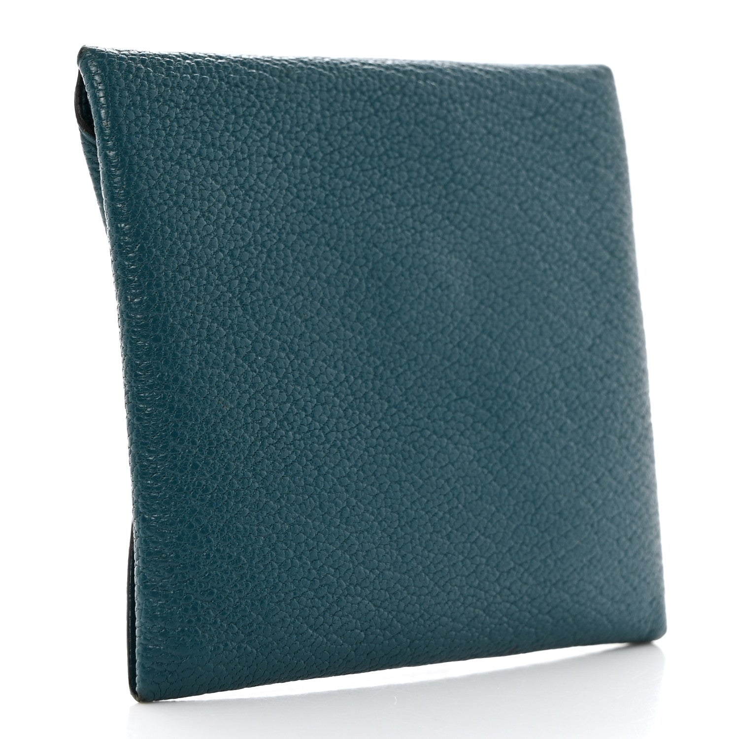 Hermes Chevre Mysore Bastia Coin Purse Vert Bosphore 3 of 8