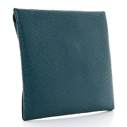 Hermes Chevre Mysore Bastia Coin Purse Vert Bosphore 3 of 8