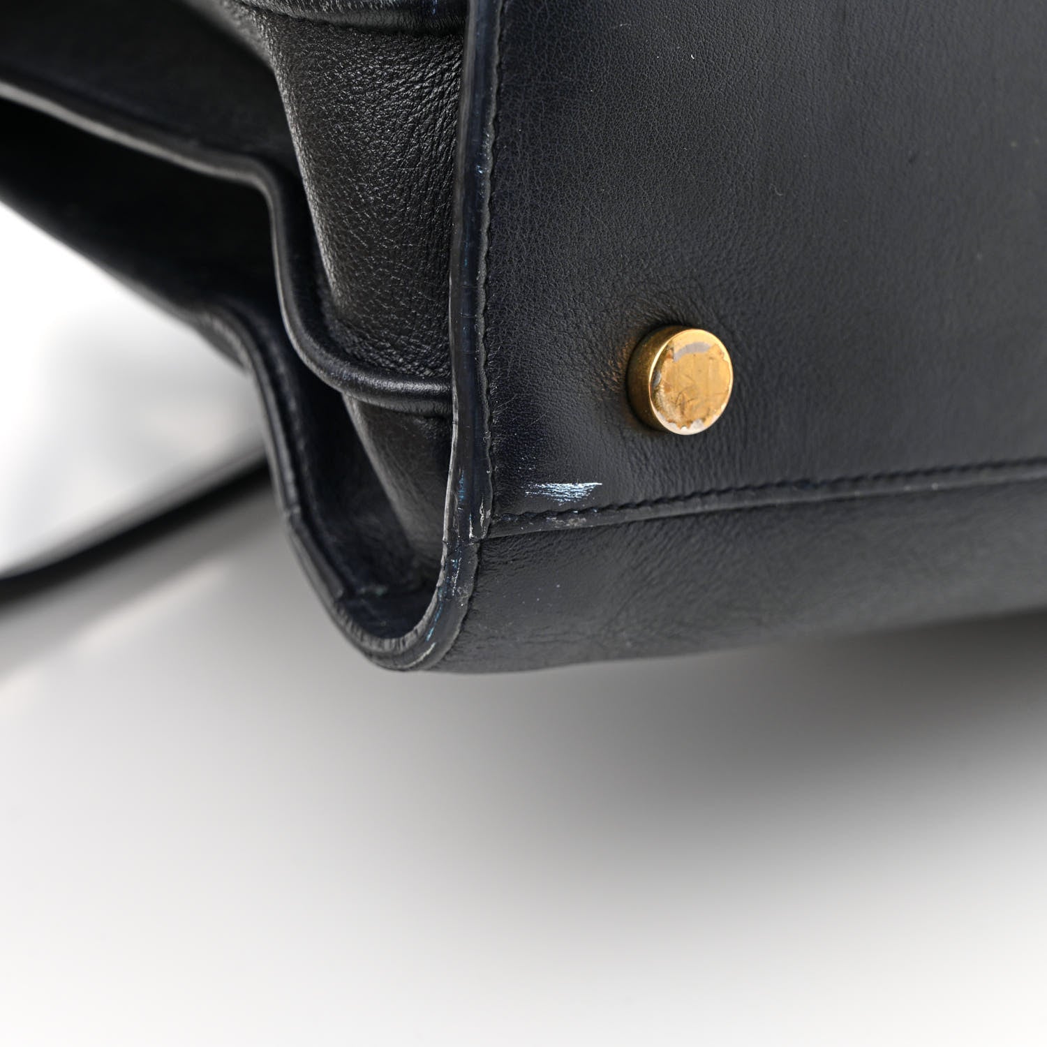 Saint Laurent Calfskin Small Sac De Jour Navy 13 of 26