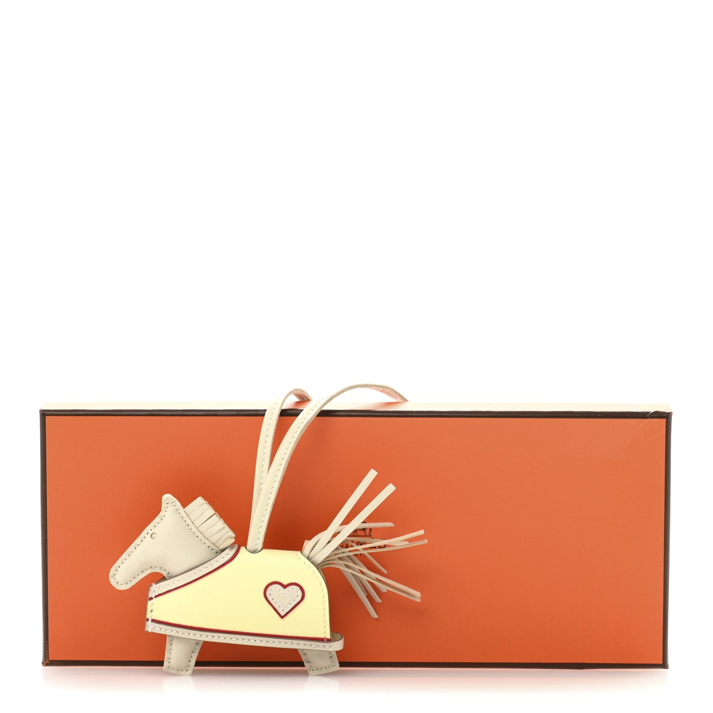 Milo Lambskin Grigri Rodeo Robeo Coeur Bag Charm PM Craie Jaune Milton Rouge Radieux