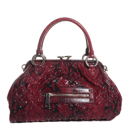 Marc Jacobs Python Embossed Leather Stardust Stam Bordeaux 1 of 8