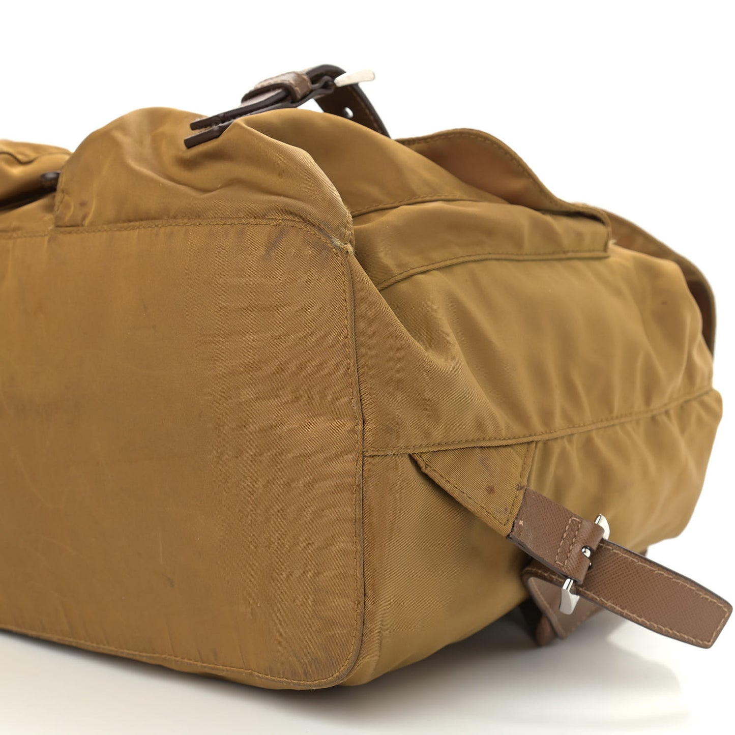 Vela Nylon Saffiano Backpack Tobacco