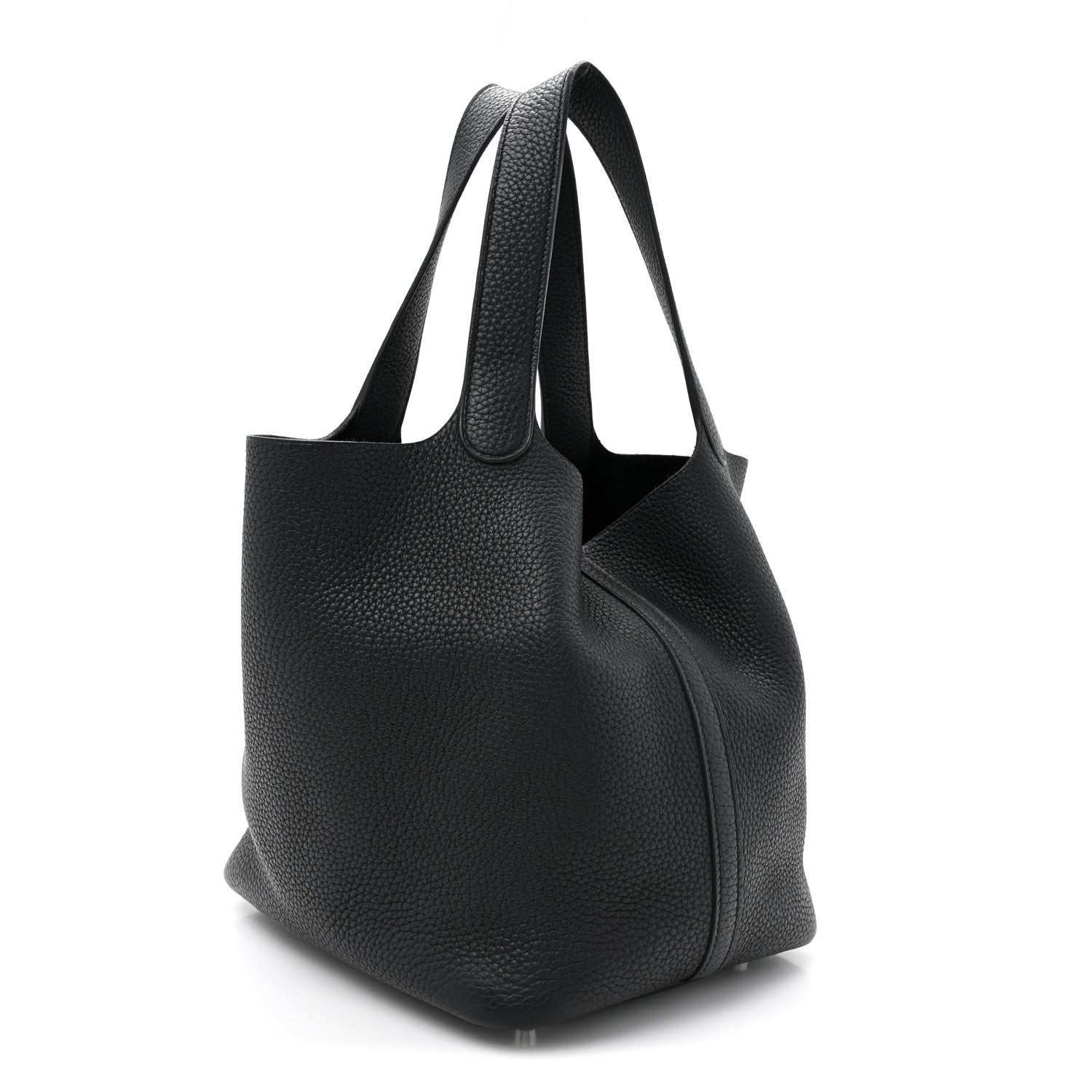 Hermes Taurillon Clemence Picotin Lock 22 MM Black 3 of 14