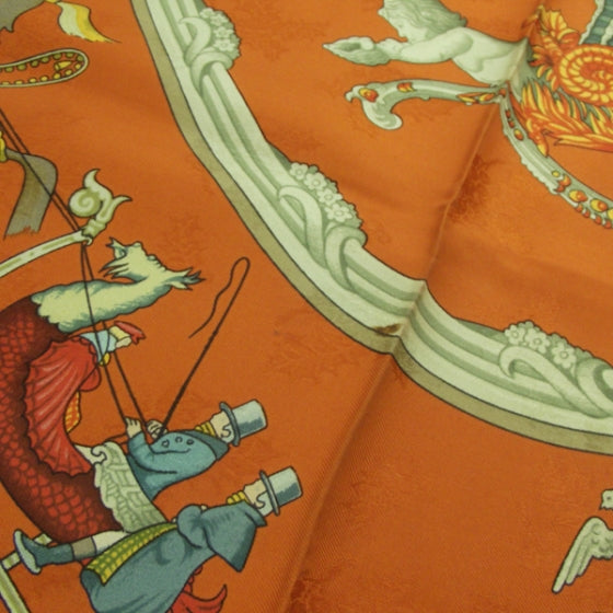 Silk Plumes Et Grelots Scarf 90