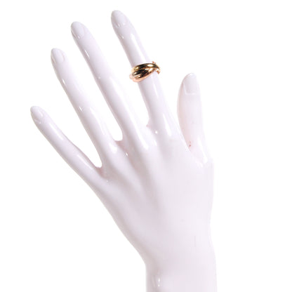 Cartier 18k Pink Yellow White Gold Les Must De Cartier Trinity Ring 50 5.25 2 of 8