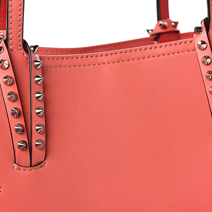 Christian Louboutin Calfskin PVC Love Spikes East West Cabata Tote Red 10 of 19