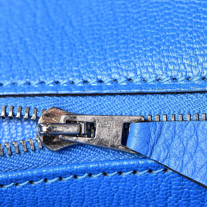 Hermes Taurillon Clemence Birkin 35 Bleu Hydra 11 of 33