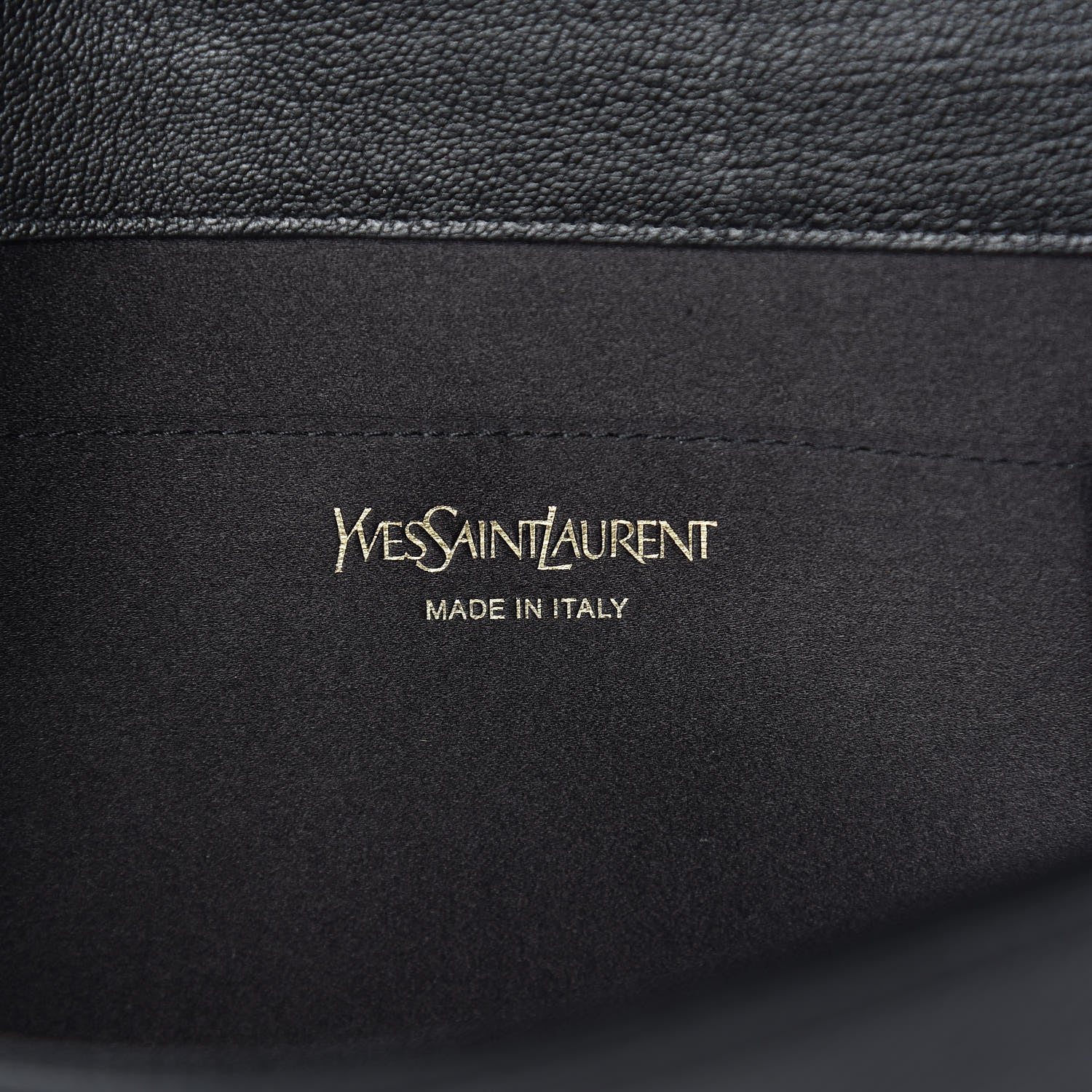 Saint Laurent Calfskin Monogram Large Belle De Jour Clutch Black 6 of 7