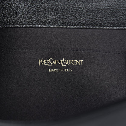 Saint Laurent Calfskin Monogram Large Belle De Jour Clutch Black 6 of 7
