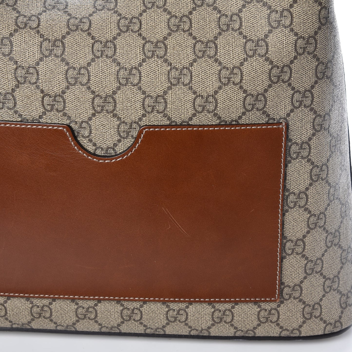 GG Supreme Monogram Linea A Hobo Brown