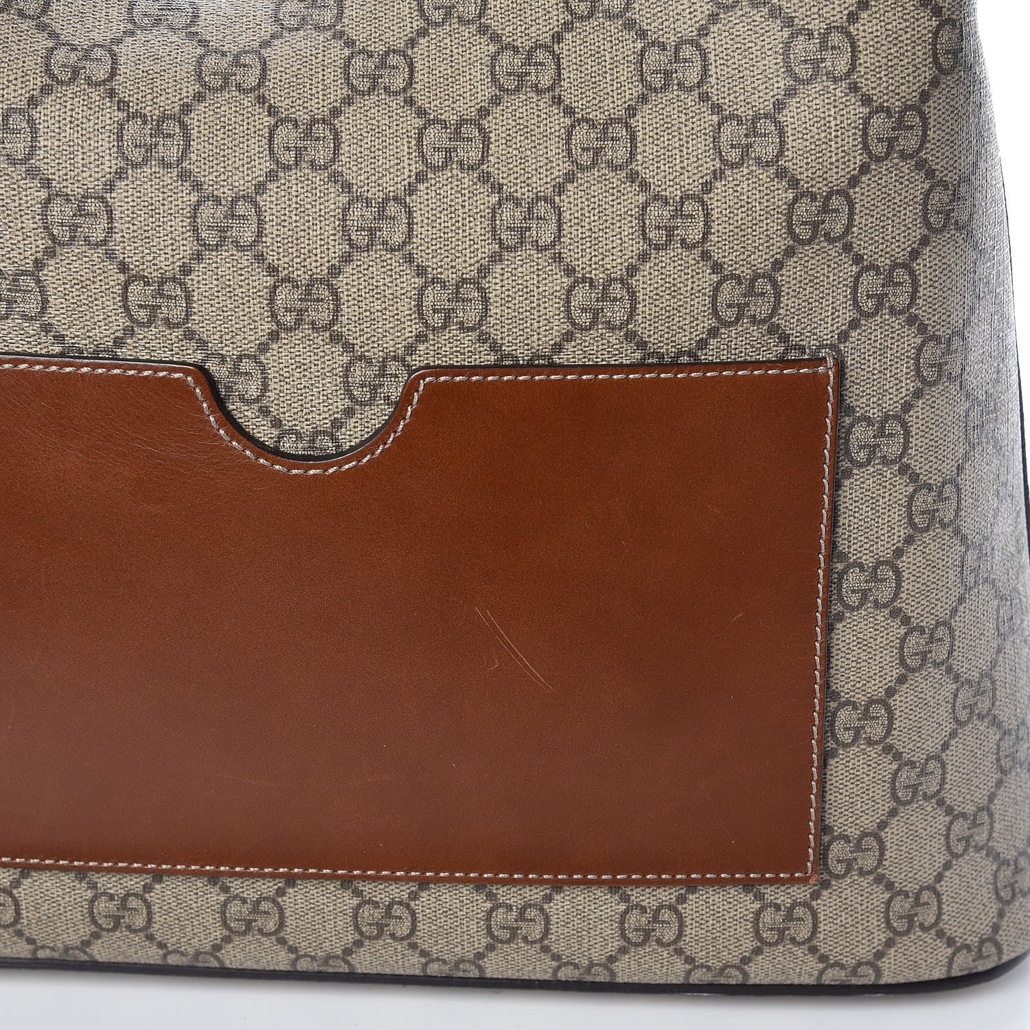 Gucci GG Supreme Monogram Linea A Hobo Brown 9 of 9
