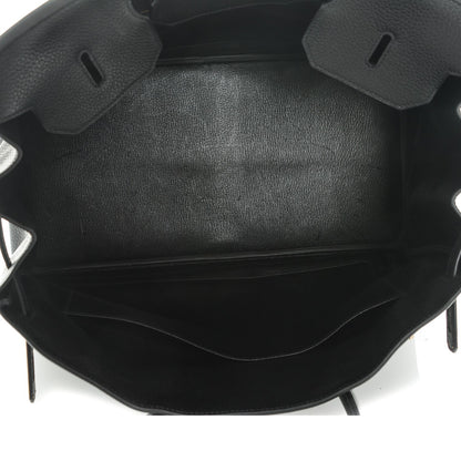 Hermes Taurillon Clemence Birkin 40 Black 7 of 24