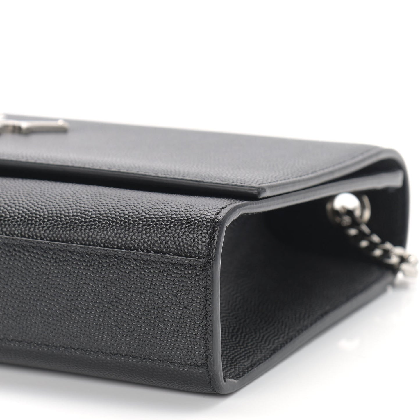 Grain De Poudre Medium Classic Monogram Kate Satchel Black